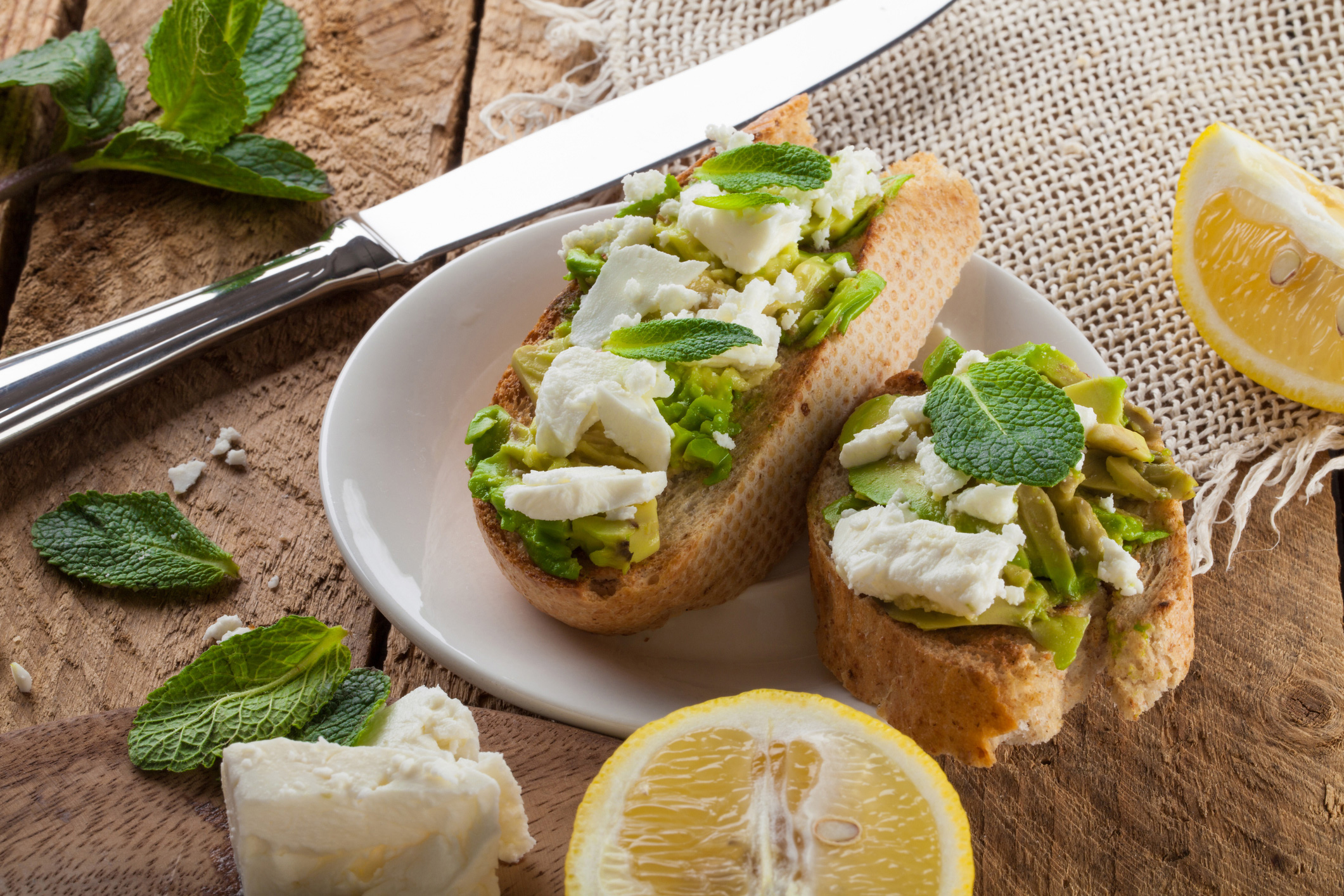 Suavo Avocado®, Feta, and Mint on Toast - LGS Specialties