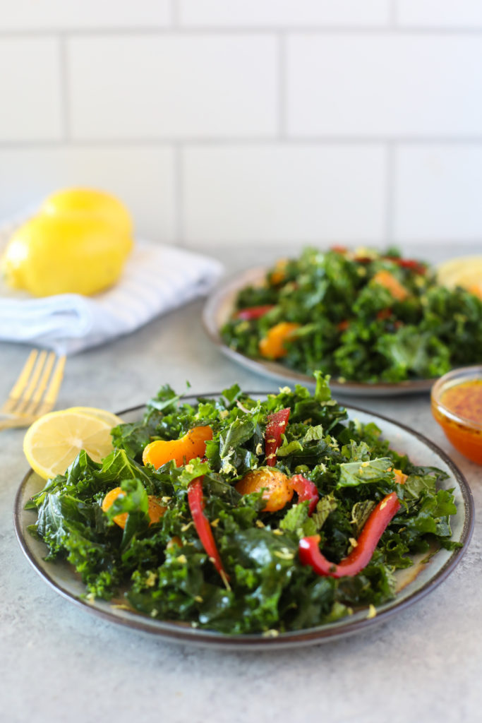 Kale Salad with Darling Citrus®-Saffron Dressing - LGS Specialties