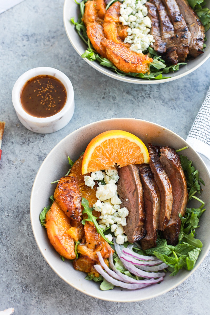 Teriyaki Steak Salad with Caramelized Darling Oranges® - LGS