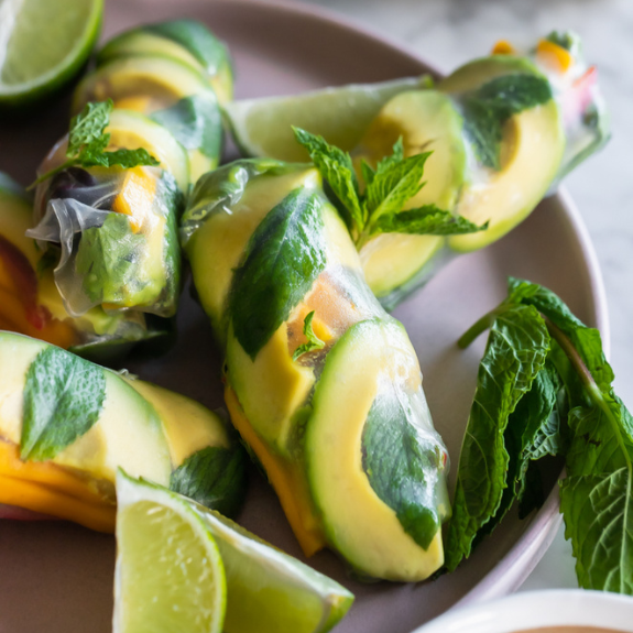 Mango and Avocado Summer Rolls - LGS Specialties