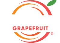 Darling Grapefruit logo in white